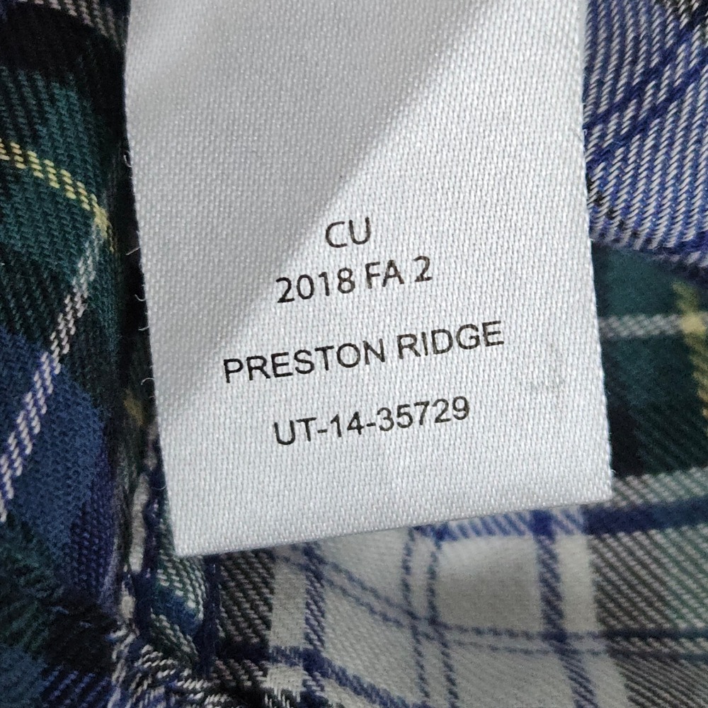 UntuckIt Women's Blue & Green Plaid Button Down Size M Shirt Preston Ridge - Picture 5 of 11